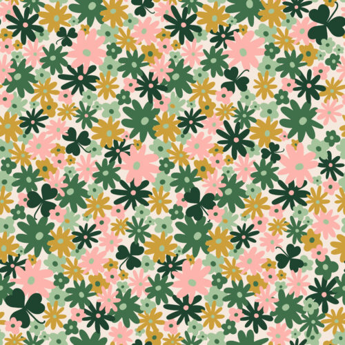 shamrock ditsy floral cream