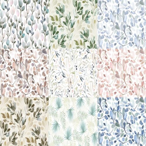 Watercolor Leaves