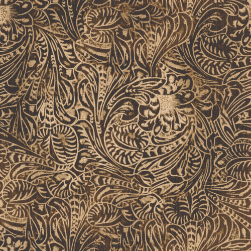 Tooled leather brown
