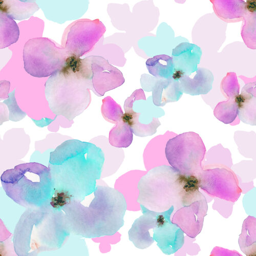 Watercolor Purple blue