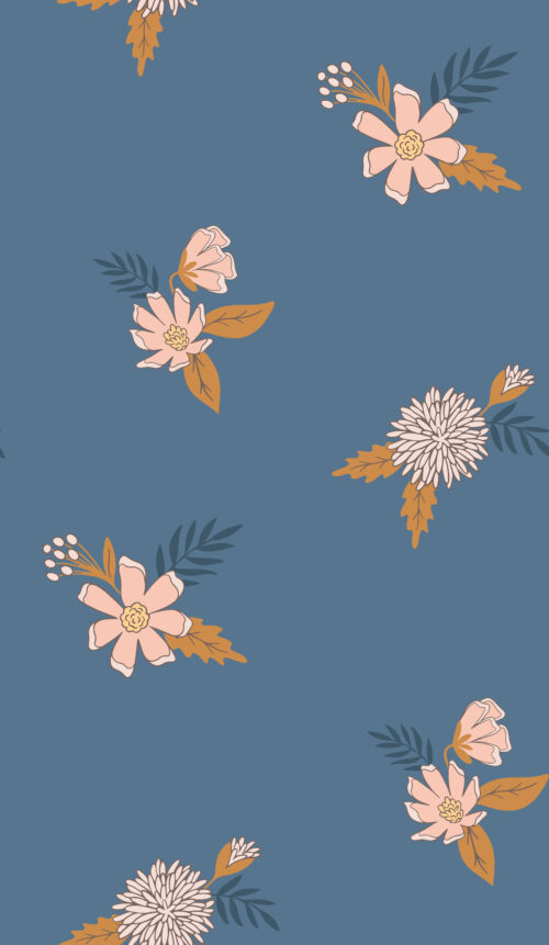 Autumn Joy Little Flower Blue