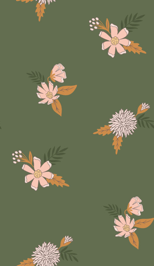 Autumn Joy Little Flower Green