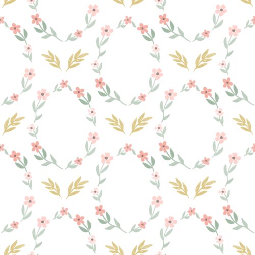 Floral frames cream