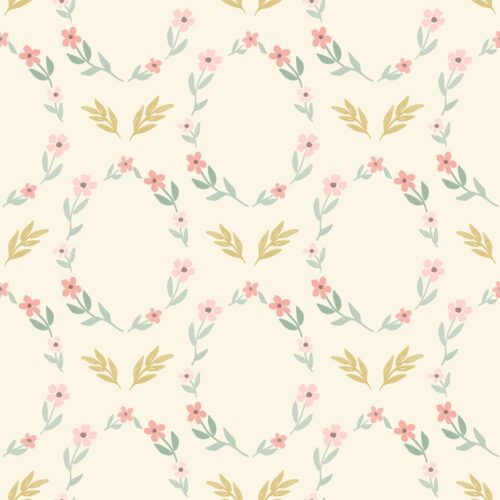 Floral frames light yellow