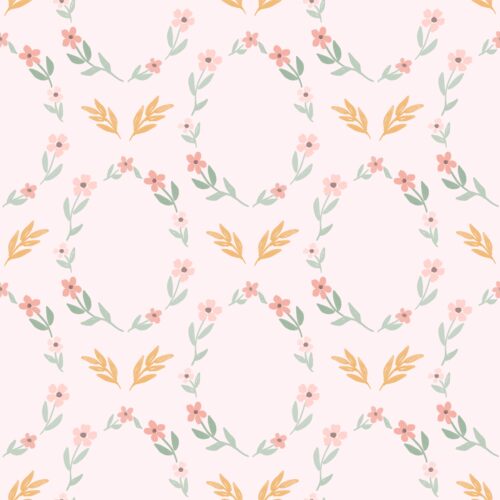Floral frames pink