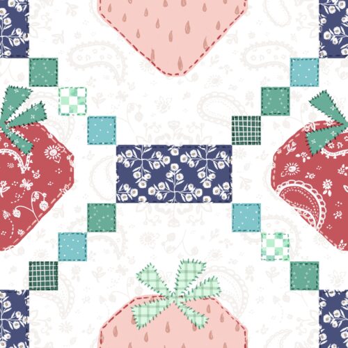 Bandana Strawberry Quilt