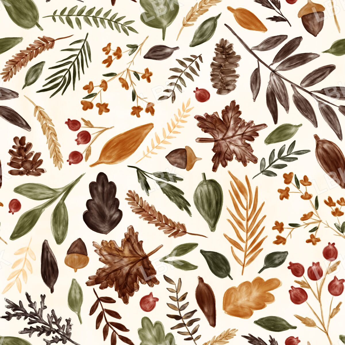 Watercolor Fall Foliage