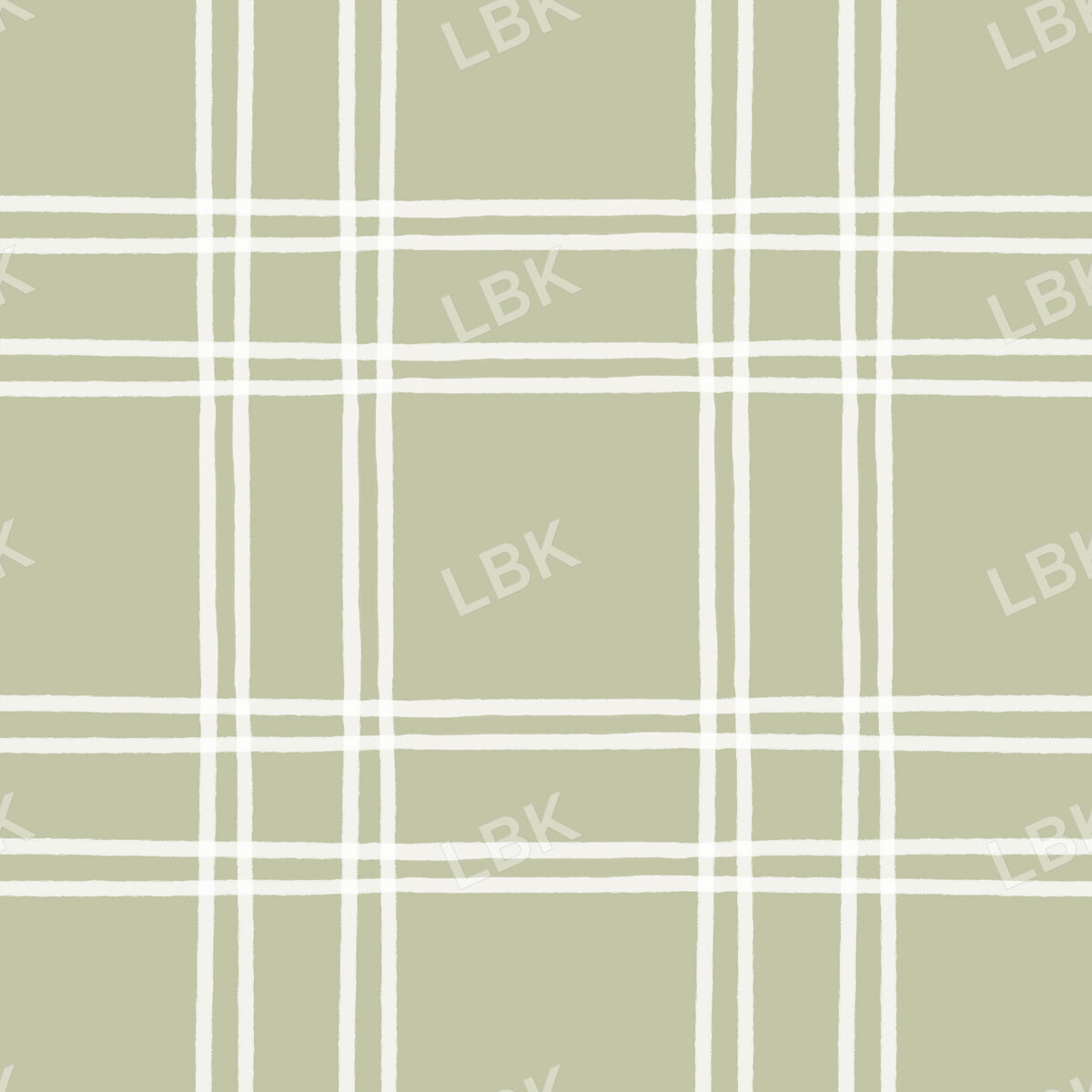 Classic Gingham Sage Green And Cream