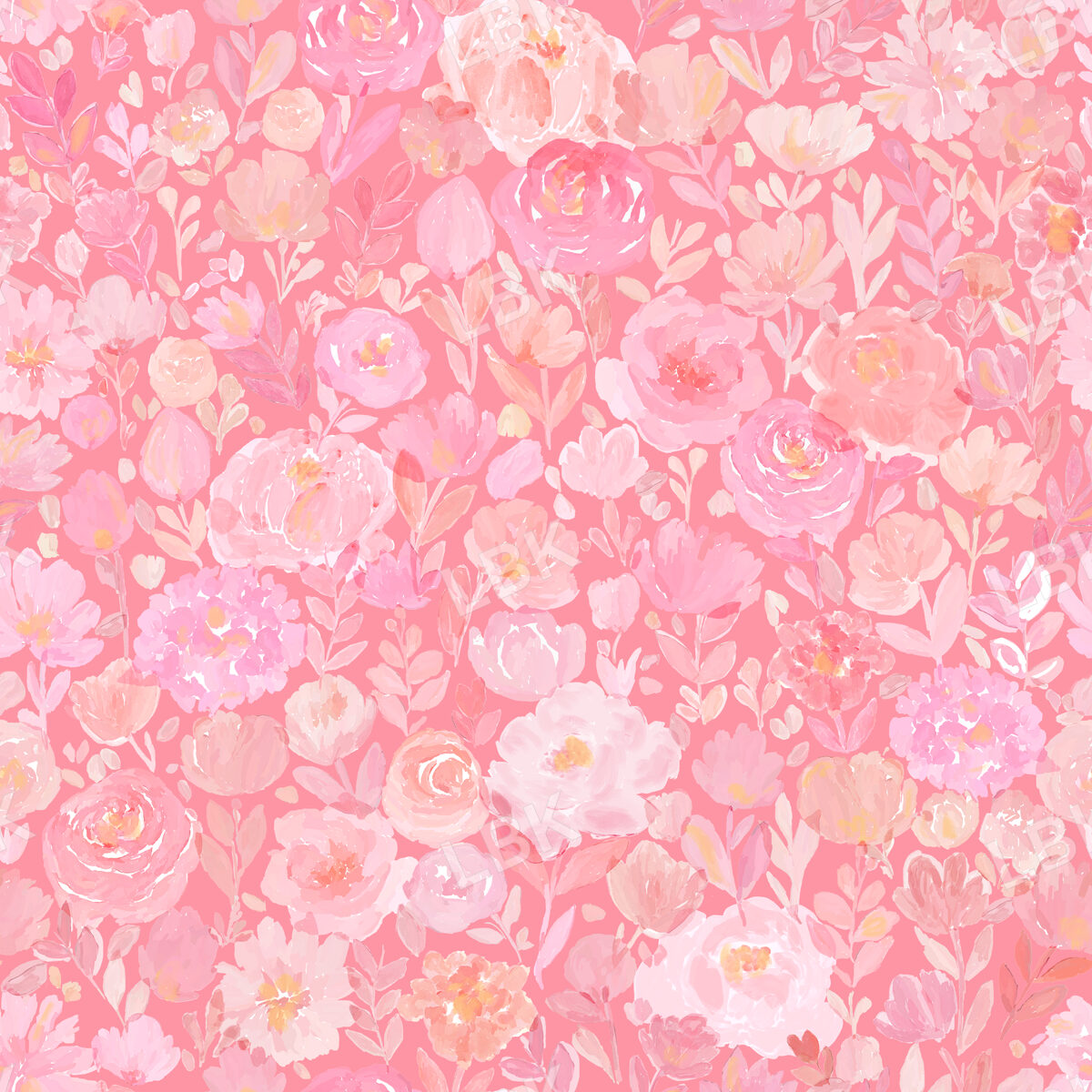 Reverie- Blush Pink Watercolor Floral