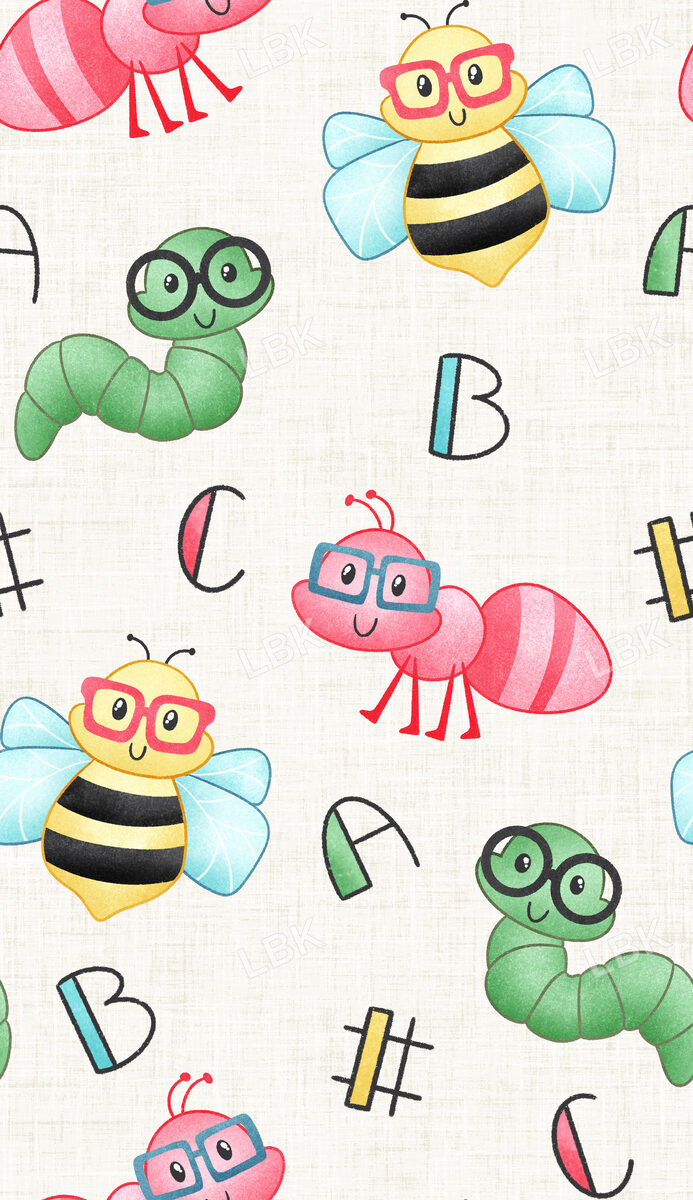 Book Worm Bugs White