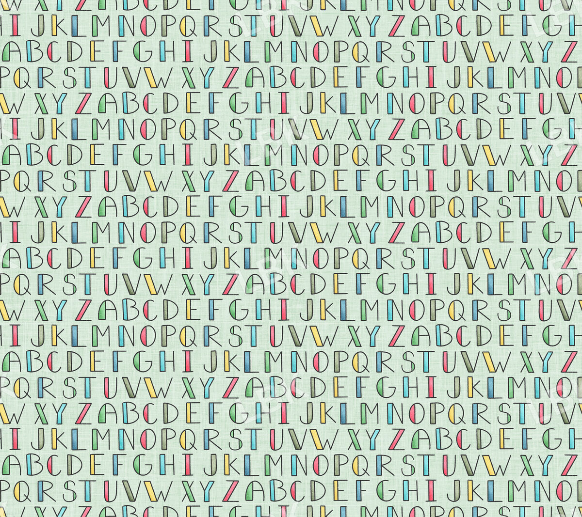 Book Worm Alphabet Green