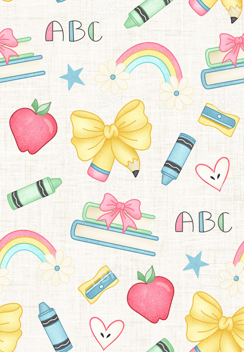 Book Worm School Days White
