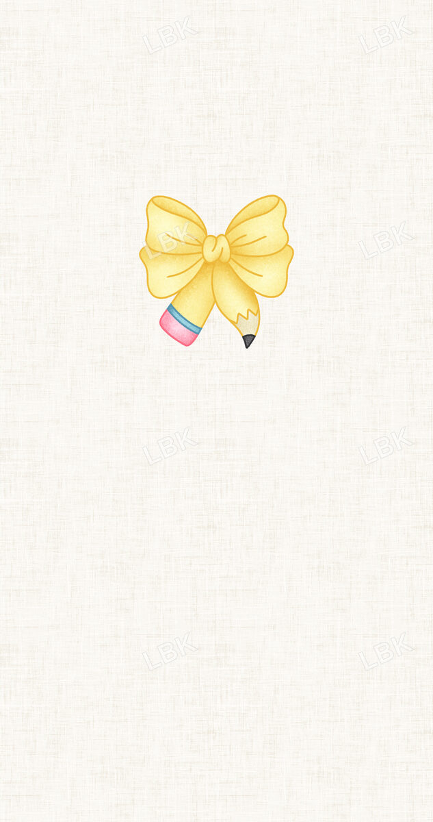 Book Worm Panel- Pencil Bow