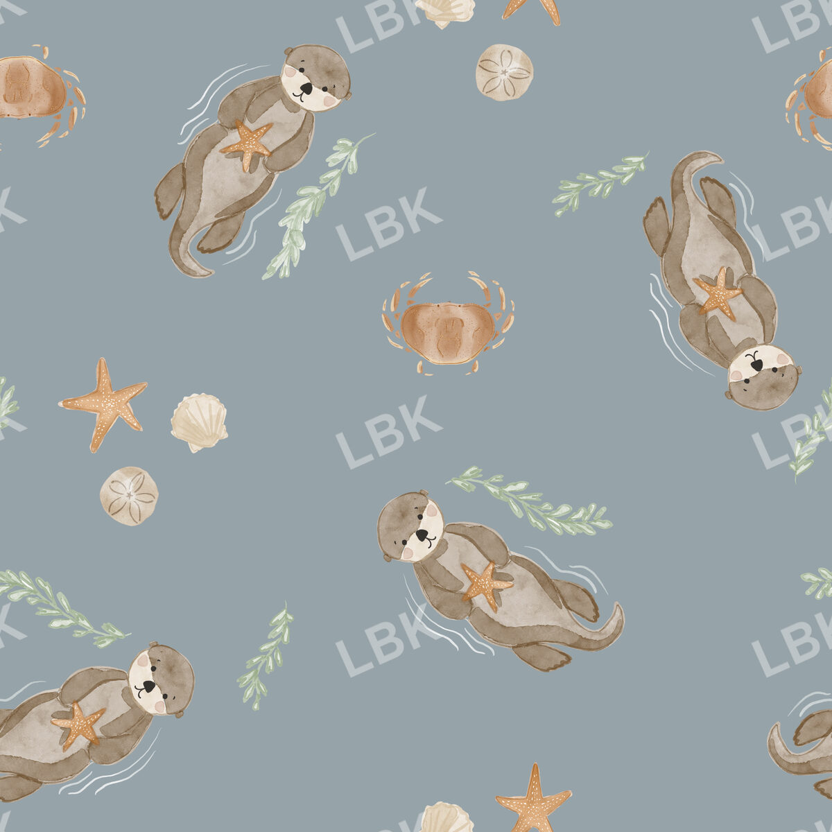 sea otter-harbor blue
