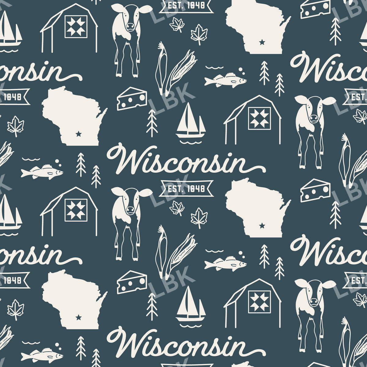 Wisconsin-navy blue