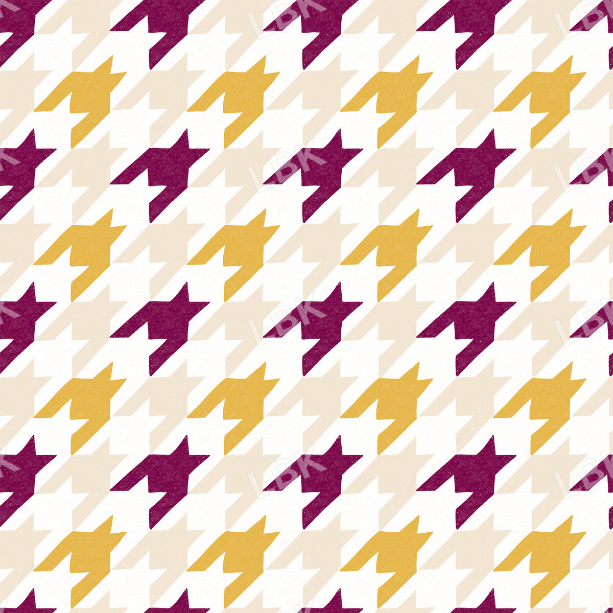 Warm Woodland Walk Houndstooth