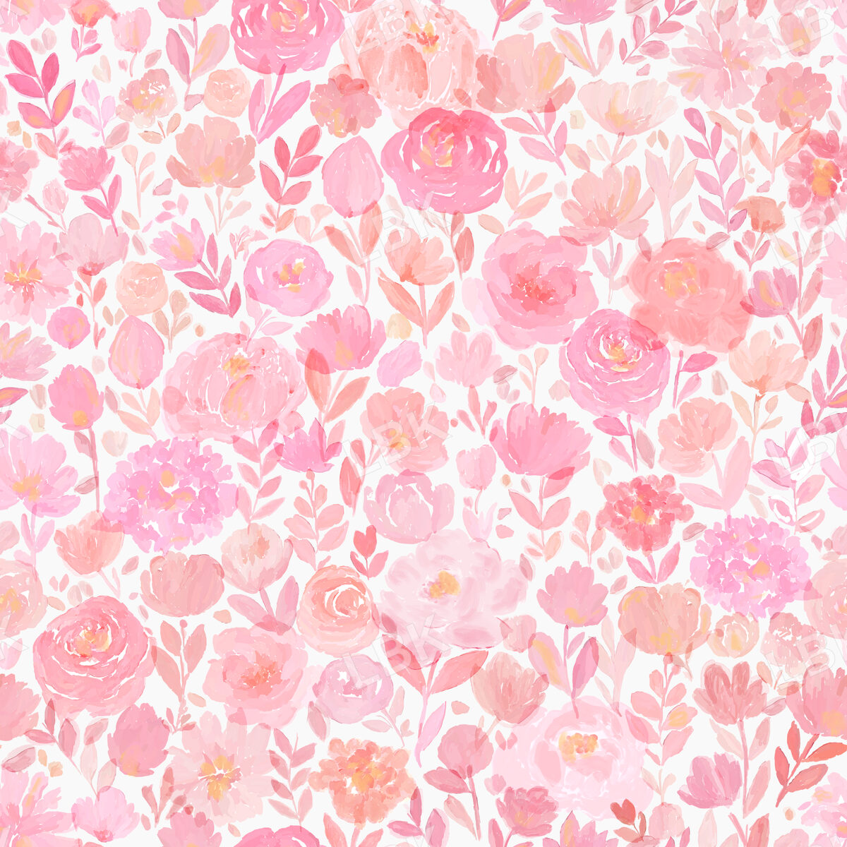 Reverie- Rose Pink Watercolor Floral