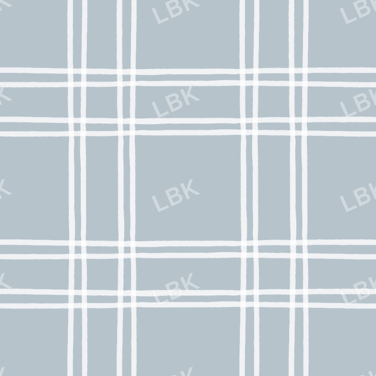 Classic Gingham French Blue And Cream