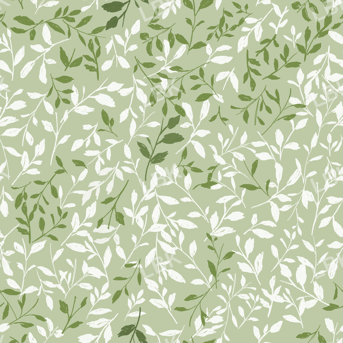 Freshcut- Sage Green Botanical