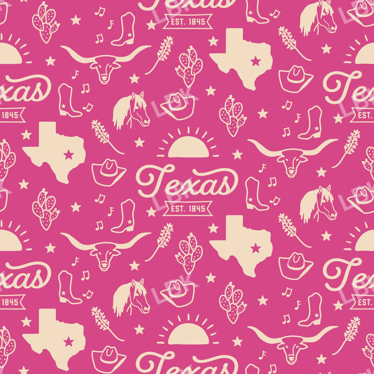 Texas-Bold Pink Warm Tan