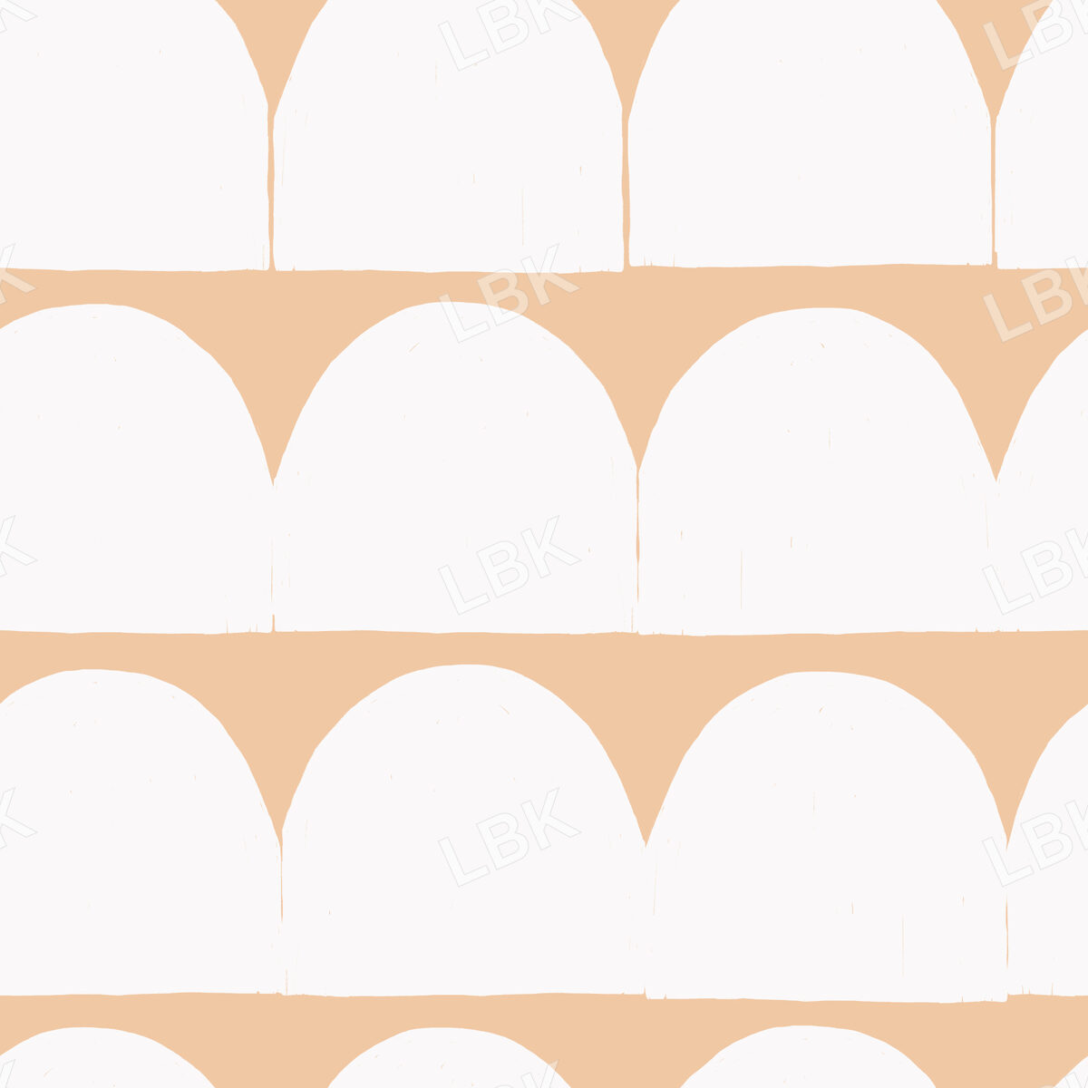 Chic Farmhouse Scallops White Peachy