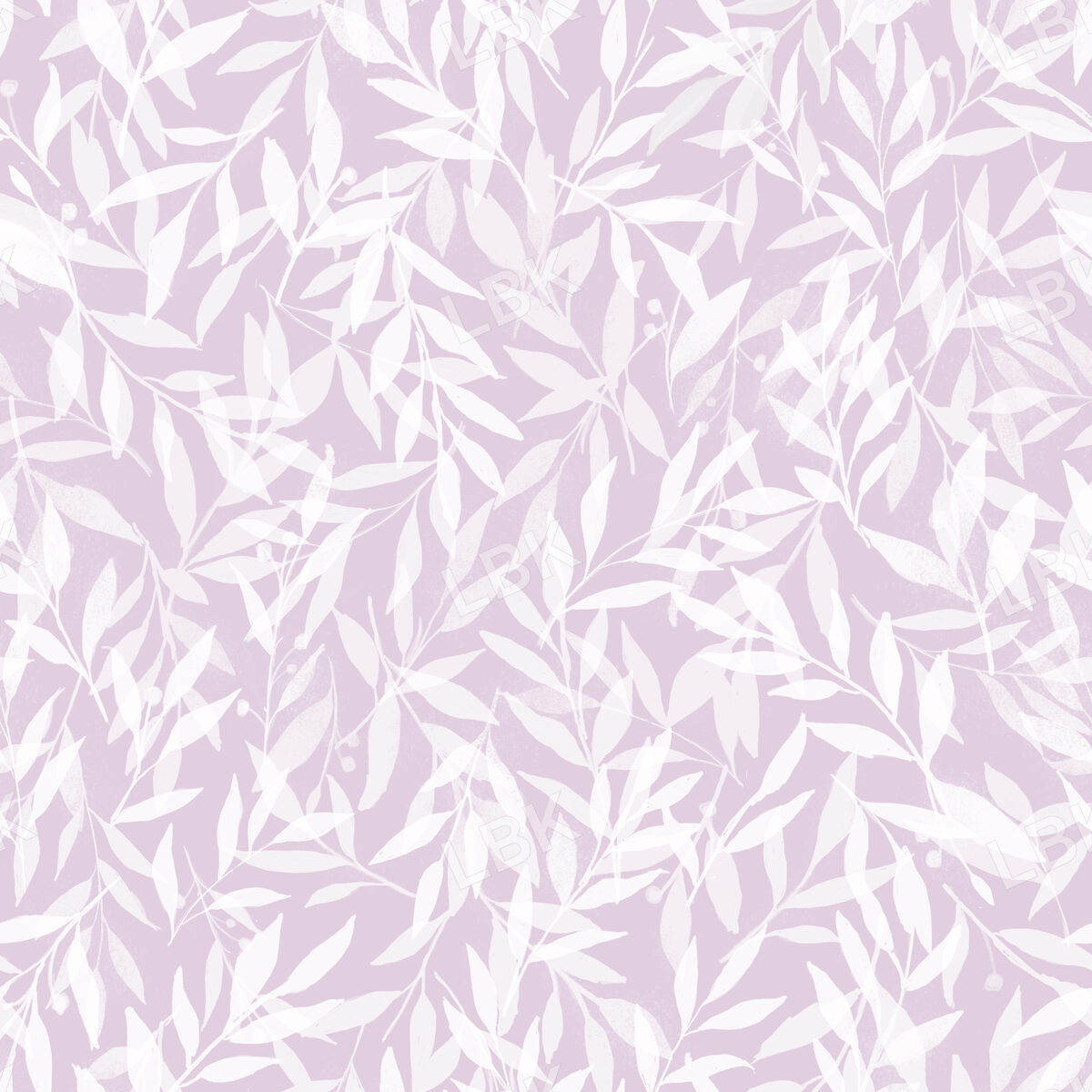 Lilac Purple Botanical Leaves