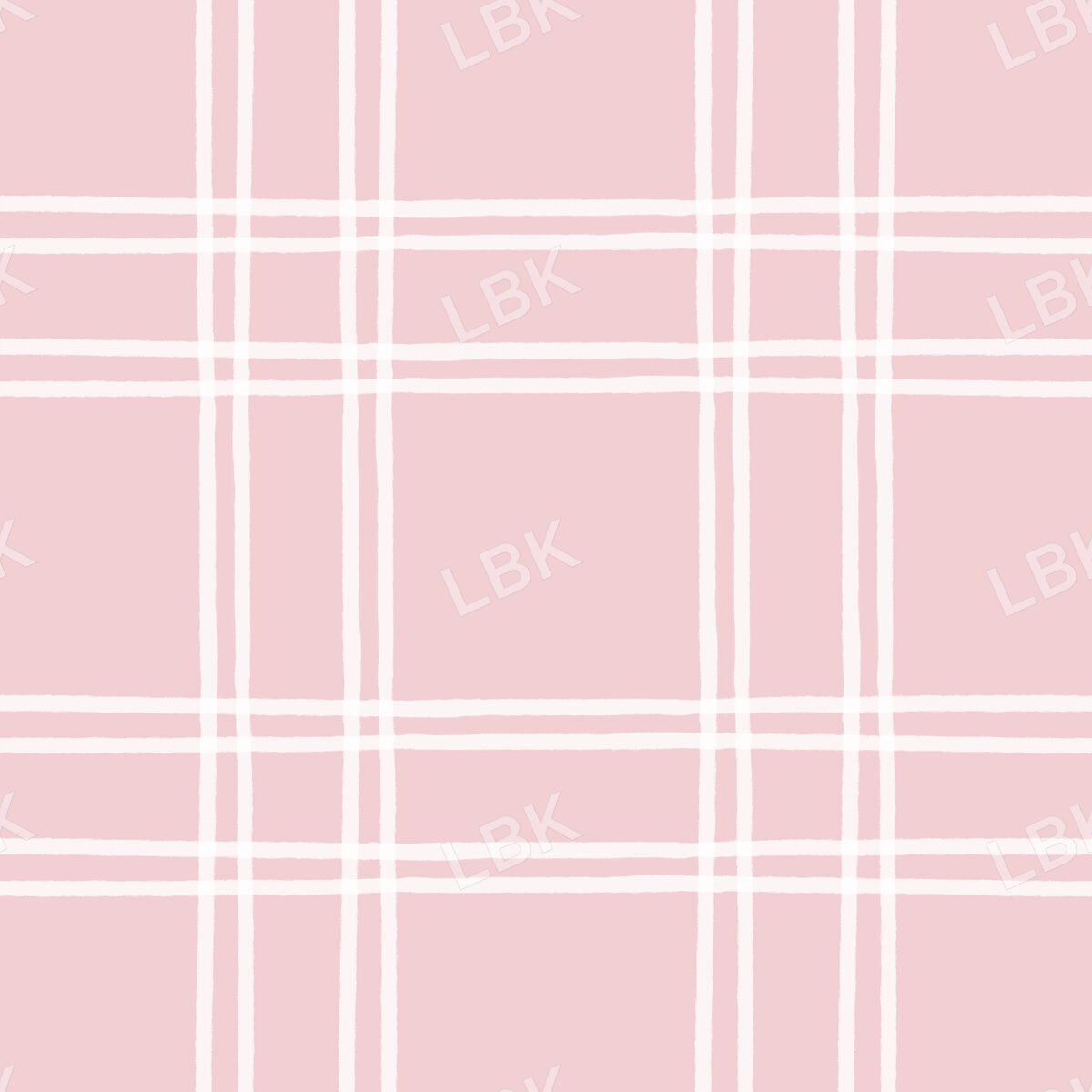 Classic Gingham Blush Pink And Cream