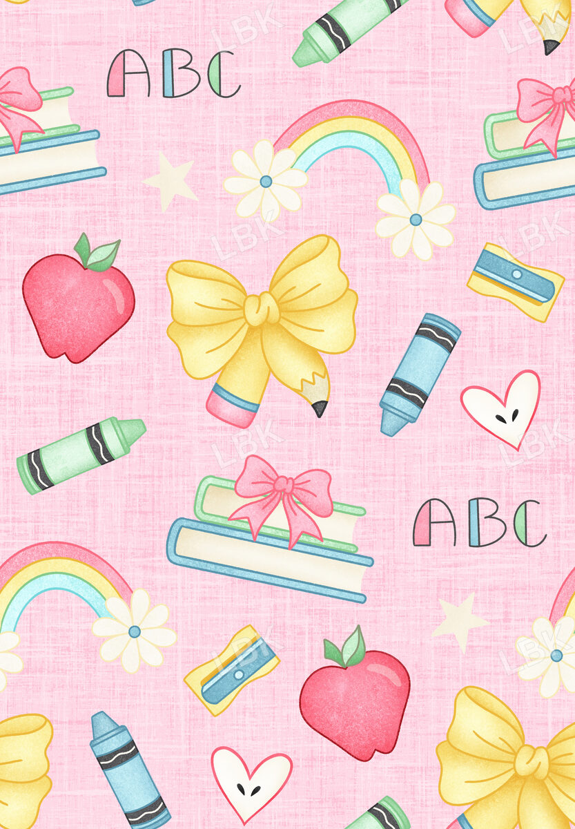 Book Worm School Days Pink