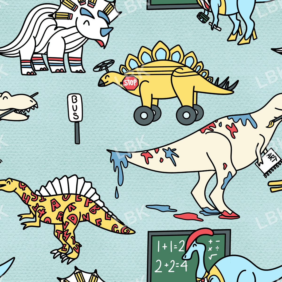 School Dinos 6x6