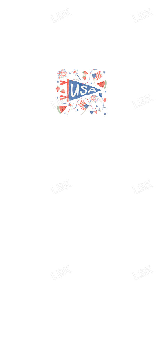 USA panel 19x40-white