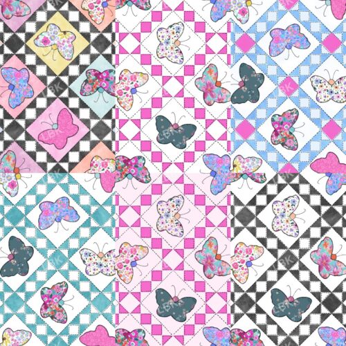 Butterfly Geometric Patchwork