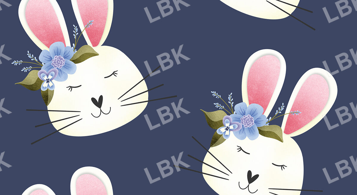 Hoppy Easter Honey Bunny Navy