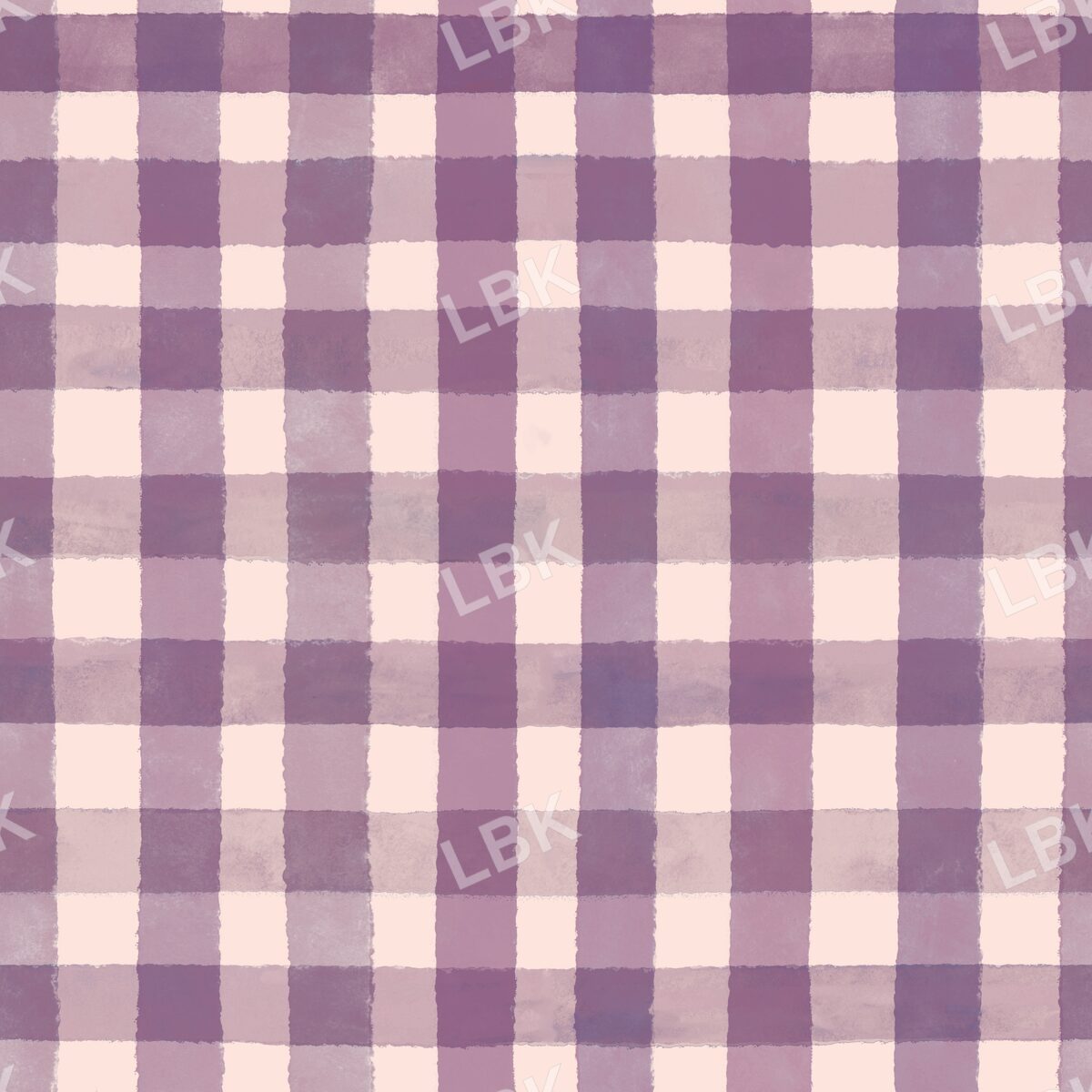 Fall harvest gingham plaid- purple mum/blush