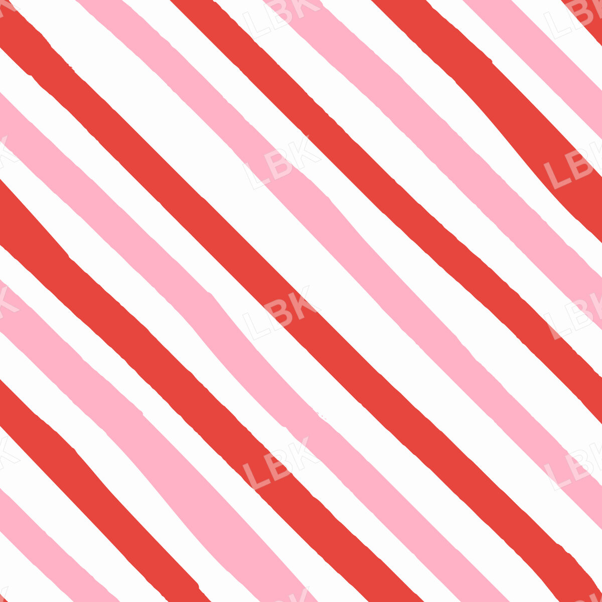 Candy Stripes-Pink And Red