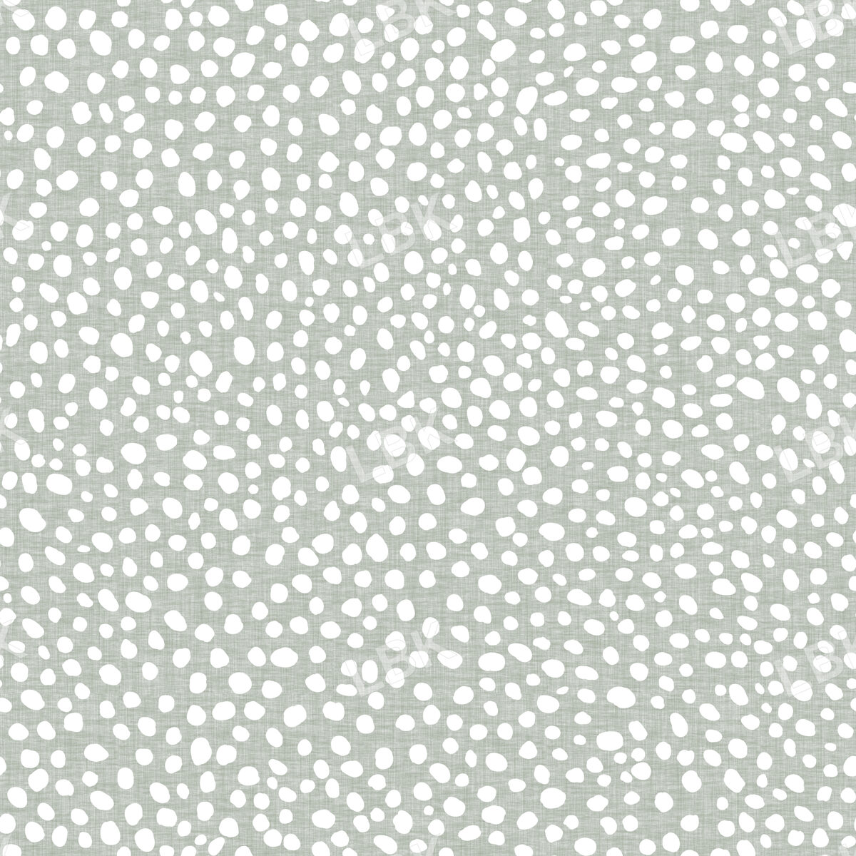 Tiny Dots on Soft Sage Linen