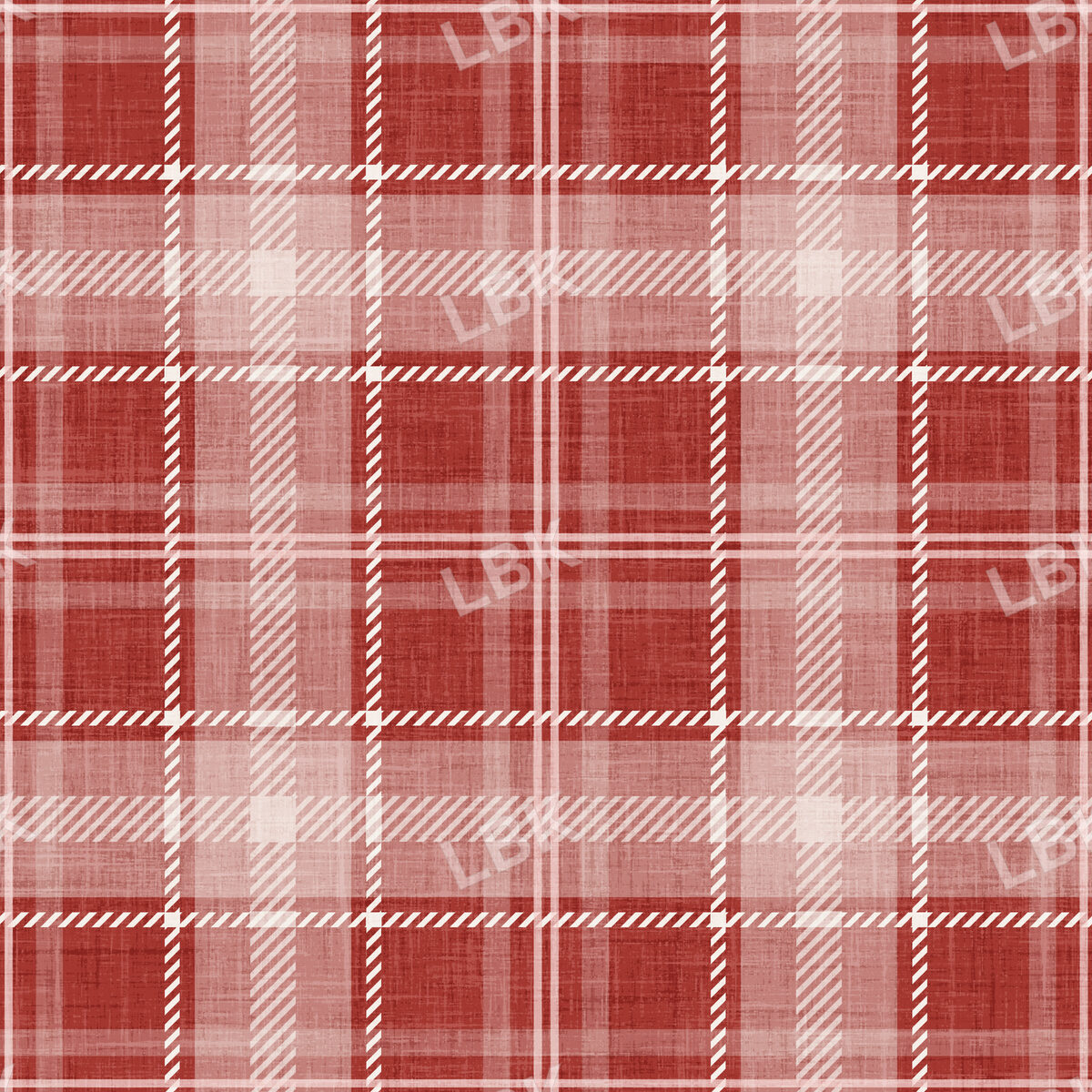 Christmas Faux Flannel Plaid Ornament