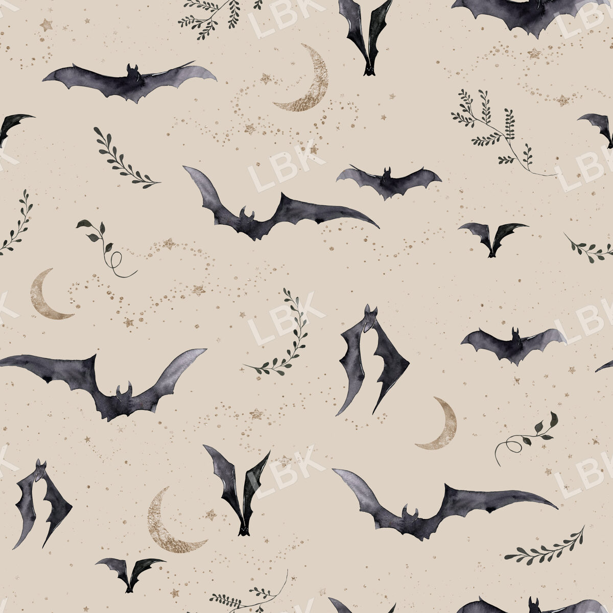 Starry Night Bats on Almond