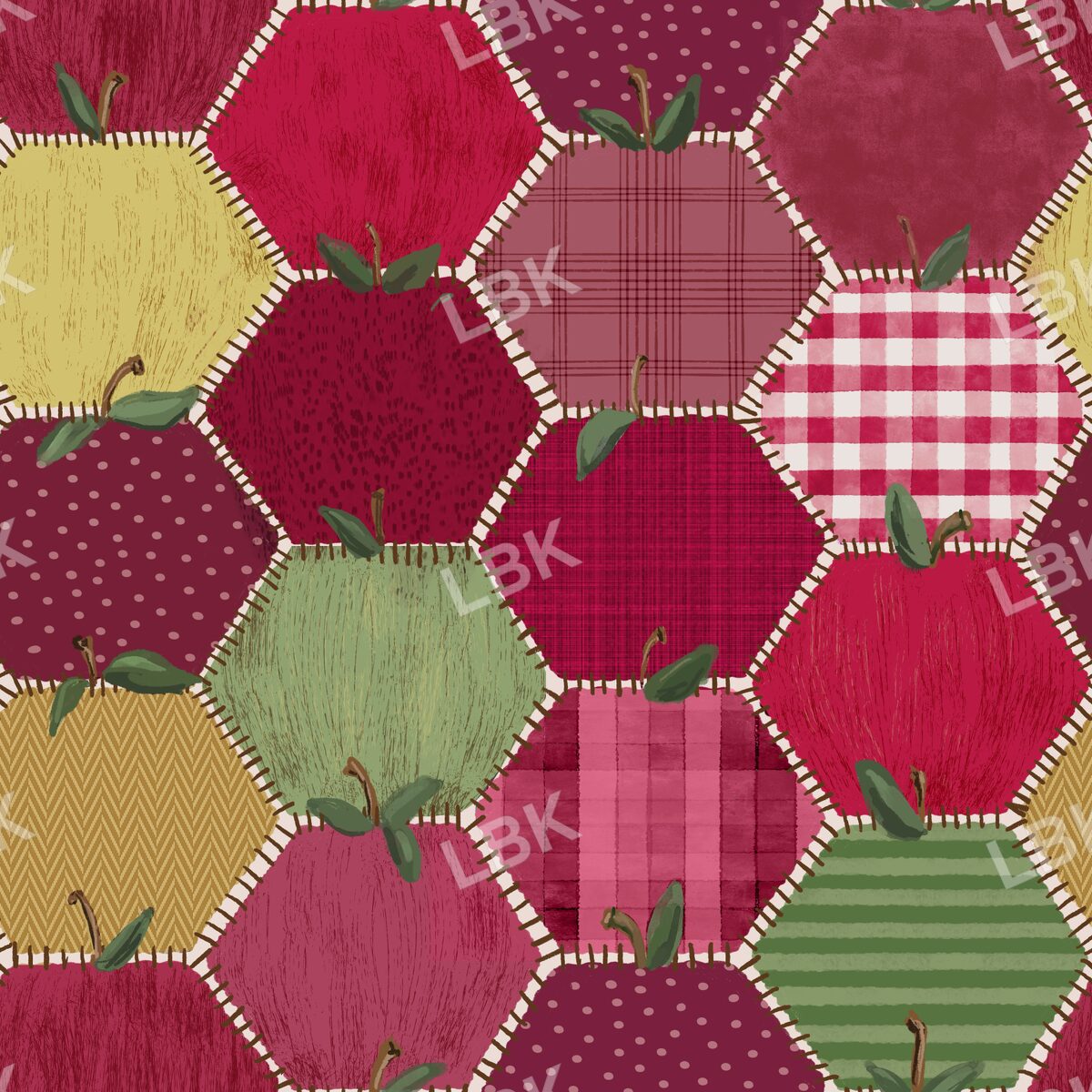 Pile of apples patchwork
