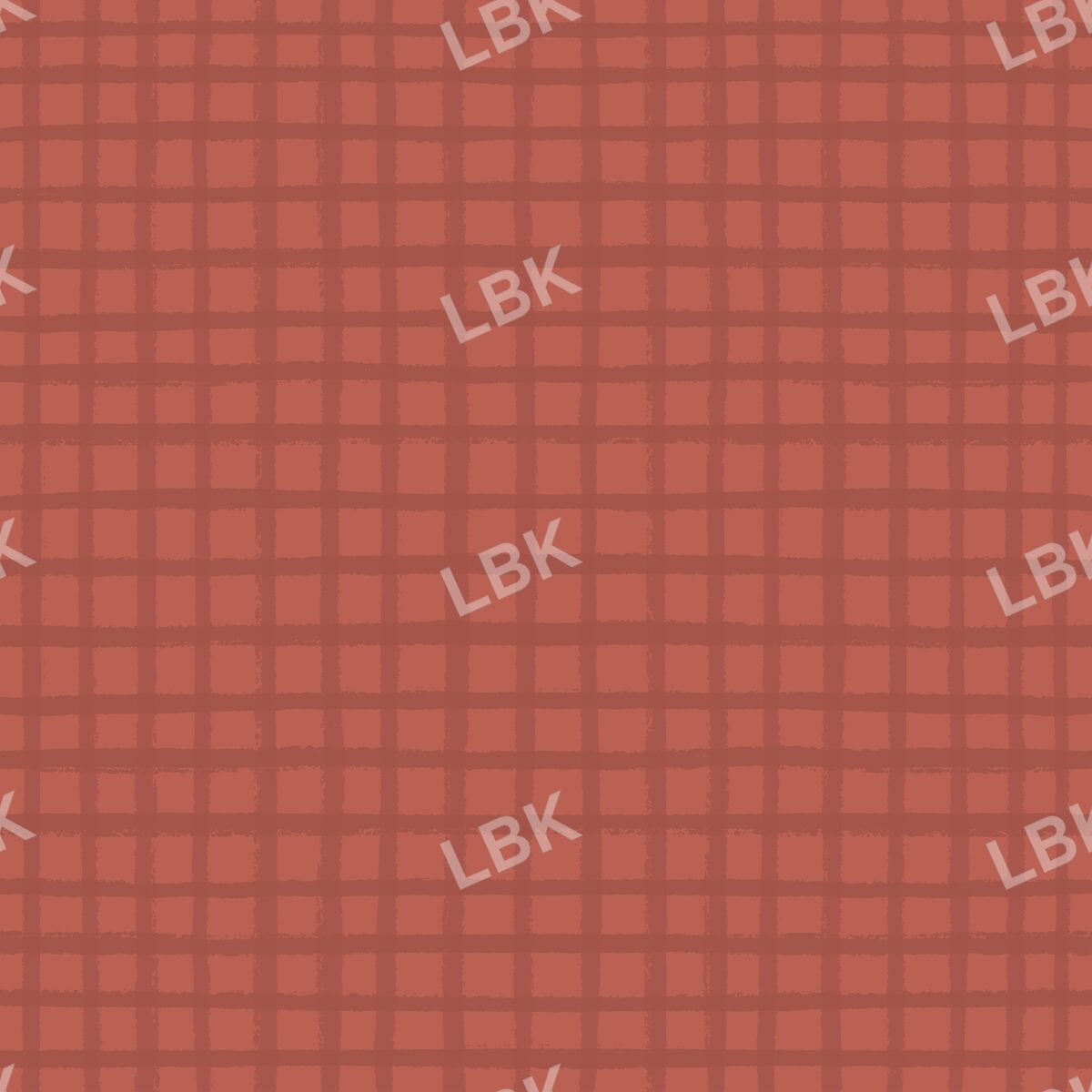 Sketched Gingham Rustic Orange