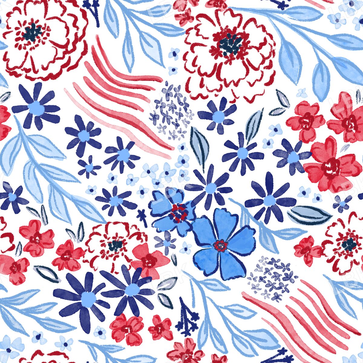 Bloom in the USA floral white