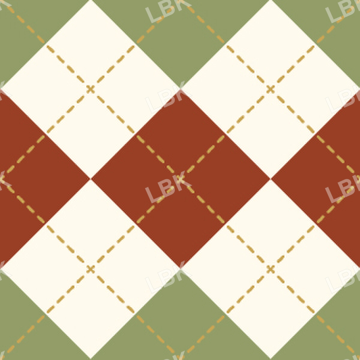 argyle red and green