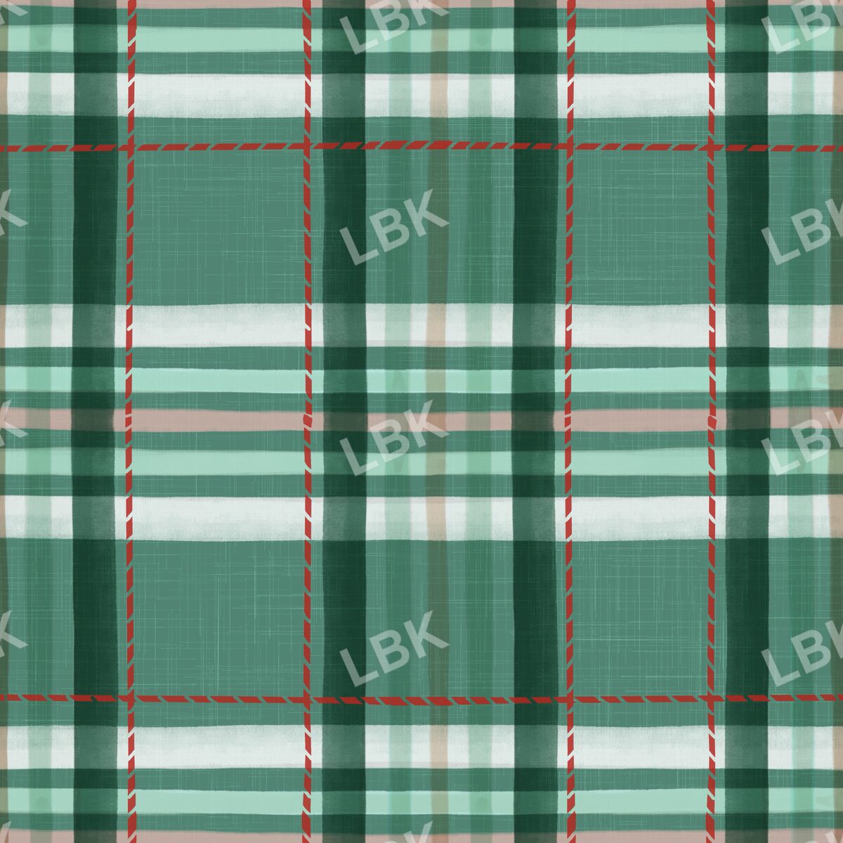 forest green plaid