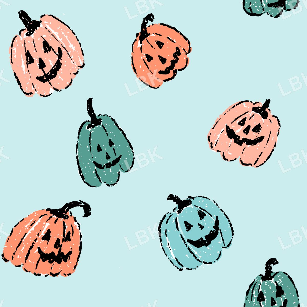 Jolly jack o lanterns aqua