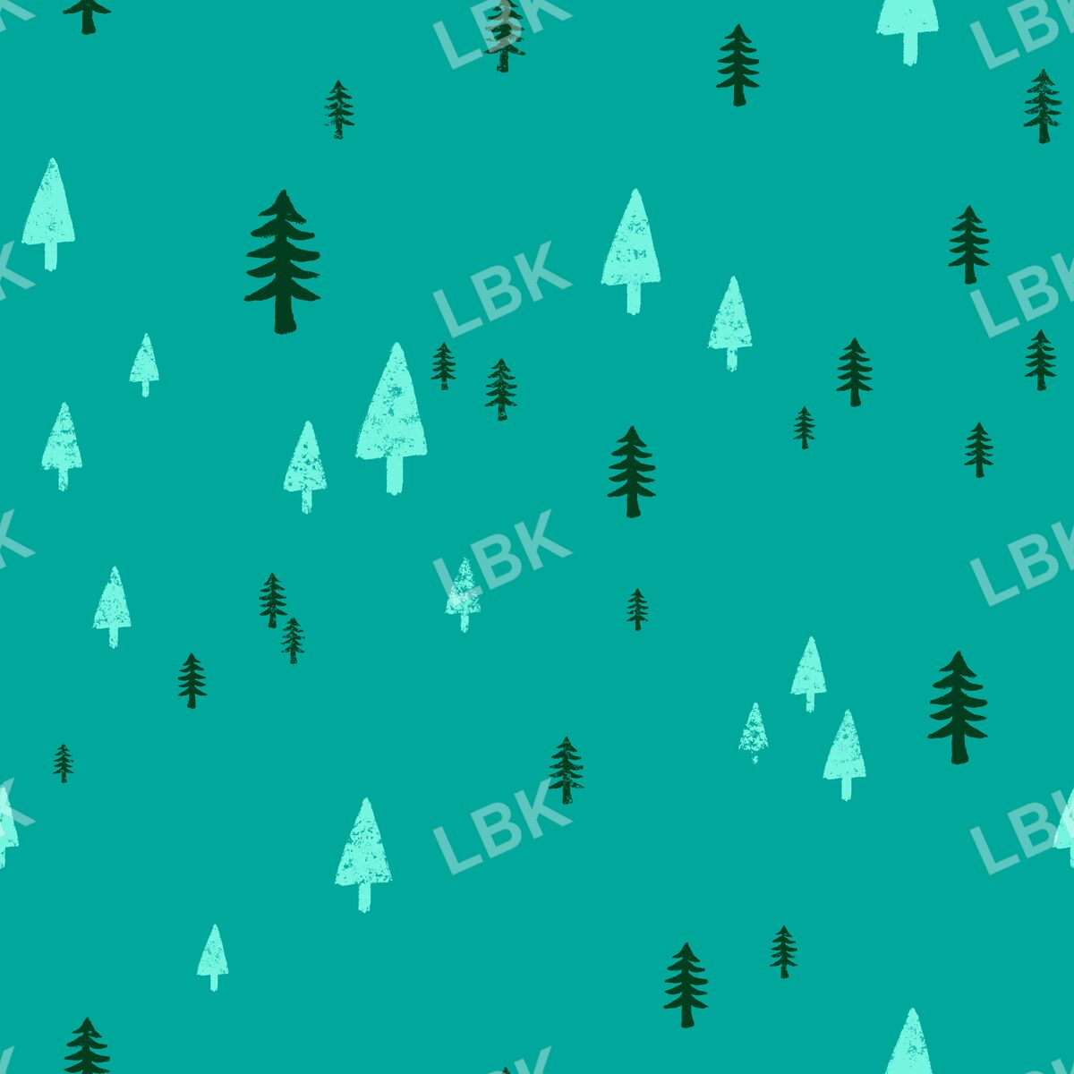 Tiny trees - turquoise