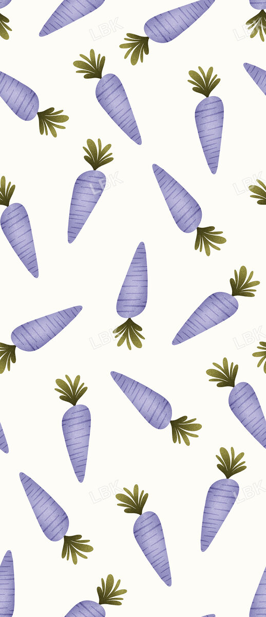 Hoppy Easter Carrots Purple
