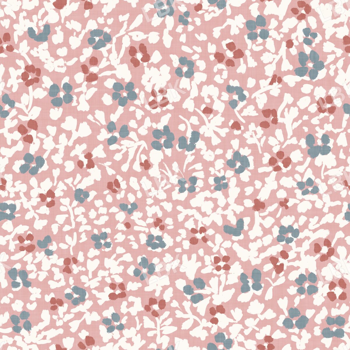 Laced Posies Rosy pink chambray terra