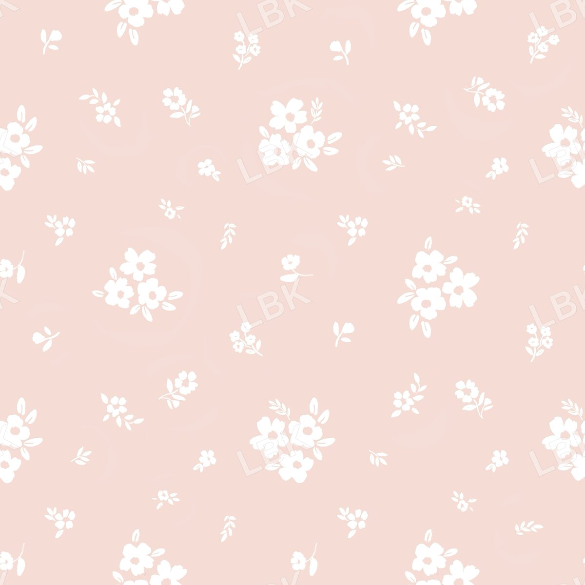 Scattered posies soft pink