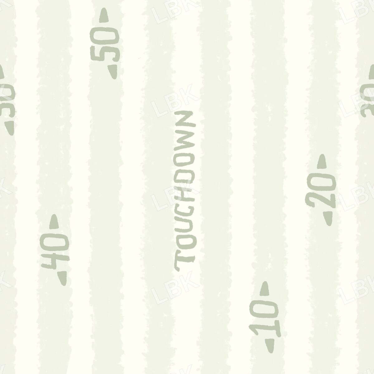 Cream light sage touchdown stripe