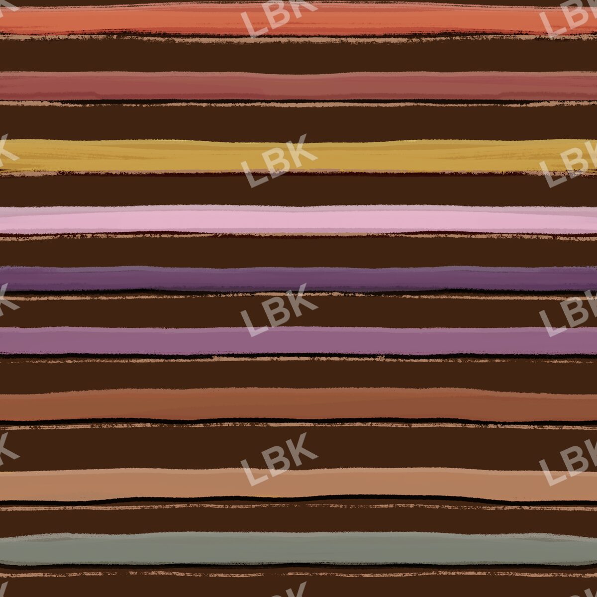 Hello Fall multicolored stripe - dark chocolate