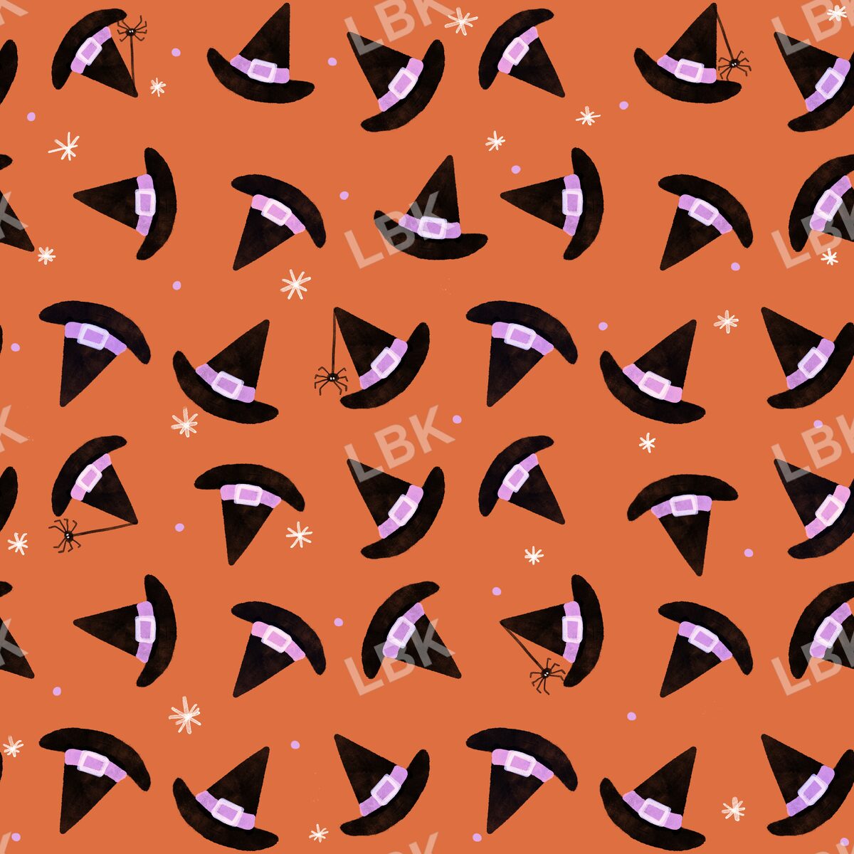 Tossed witch hats orange